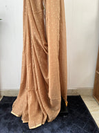 So-065 beige with golden polka dots