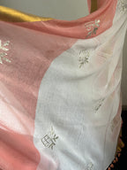 So-081 off white with pink silver embroidered body with golden zari