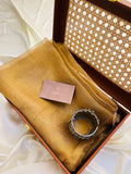 So-015 golden tissue silk saree