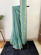 So-076 seafoam green with golden zari