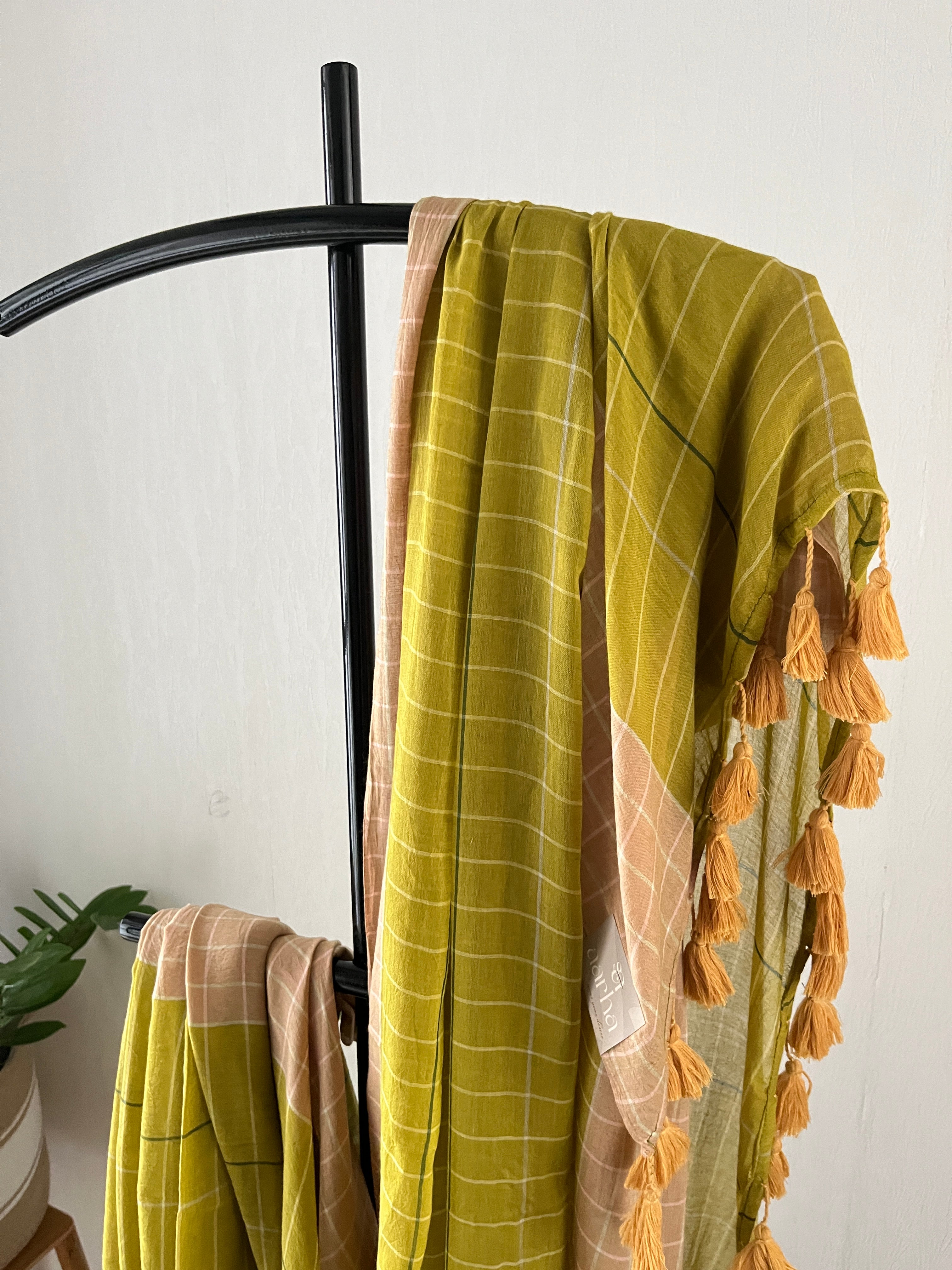 Sg-006 olive green and sandal check