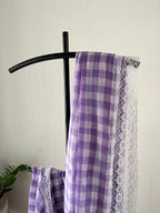 Sg-003 violet gingham with white lace