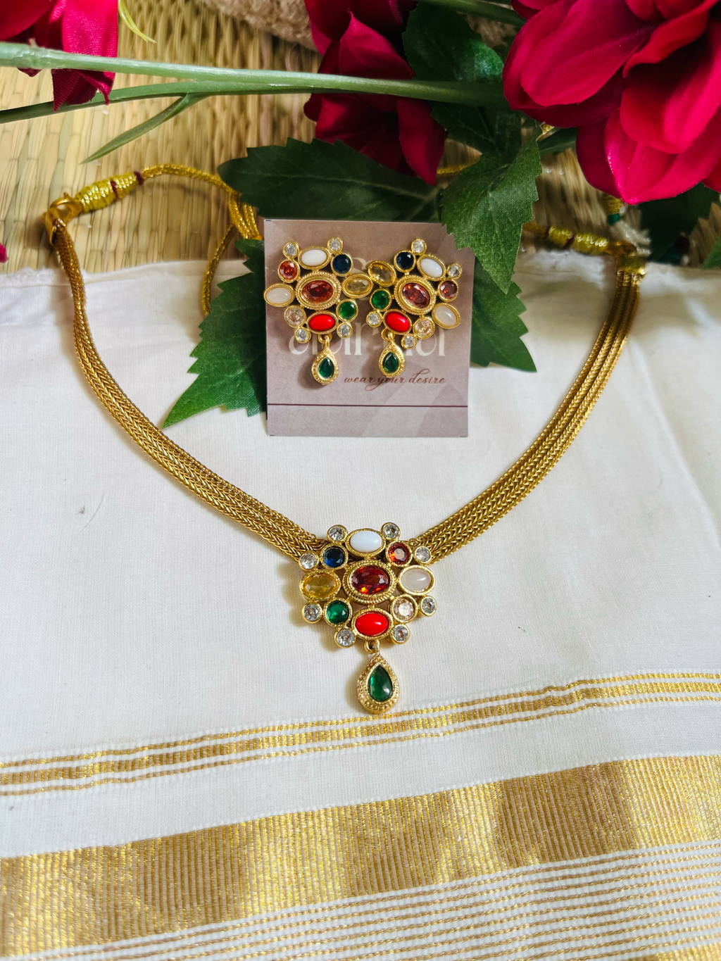 Multi Stone Choker | Jch-005