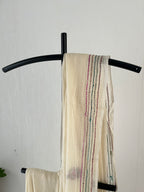 So-064 bullion embroidered off white mul cotton