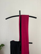 So-089 black and pink mul cotton saree