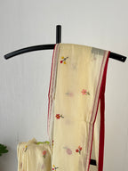 Sm-051 butter yellow with embroidery 100 count mul cotton