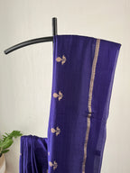 Sf-002 viscose georgette saree in violet