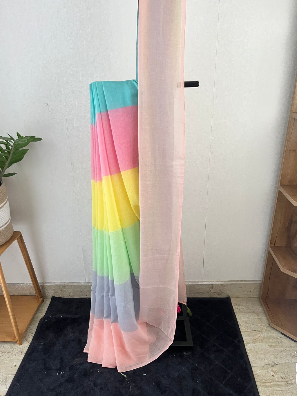 So-092 rainbow mul cotton saree