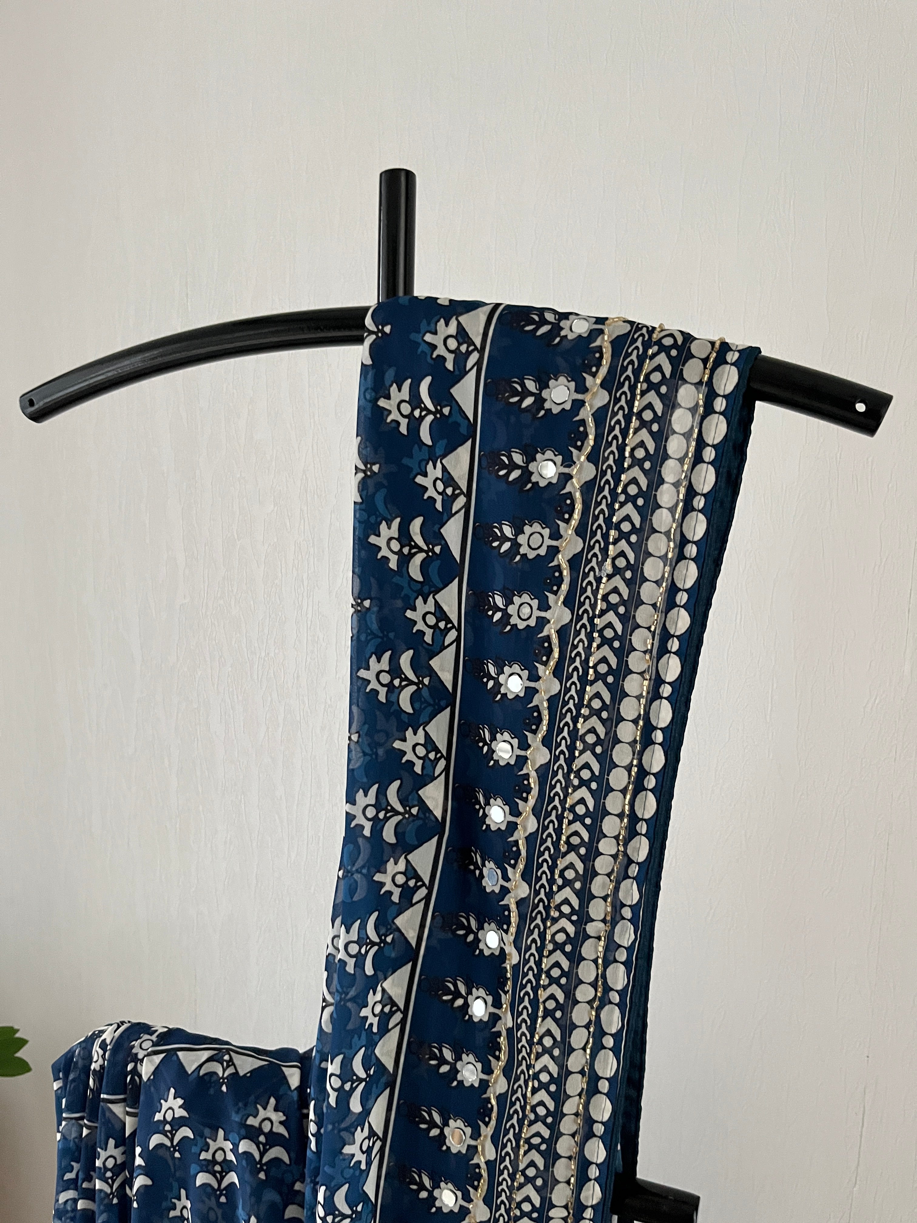 Blue, Kareena Kapoor Saree With Blouse Piece | Sg-006