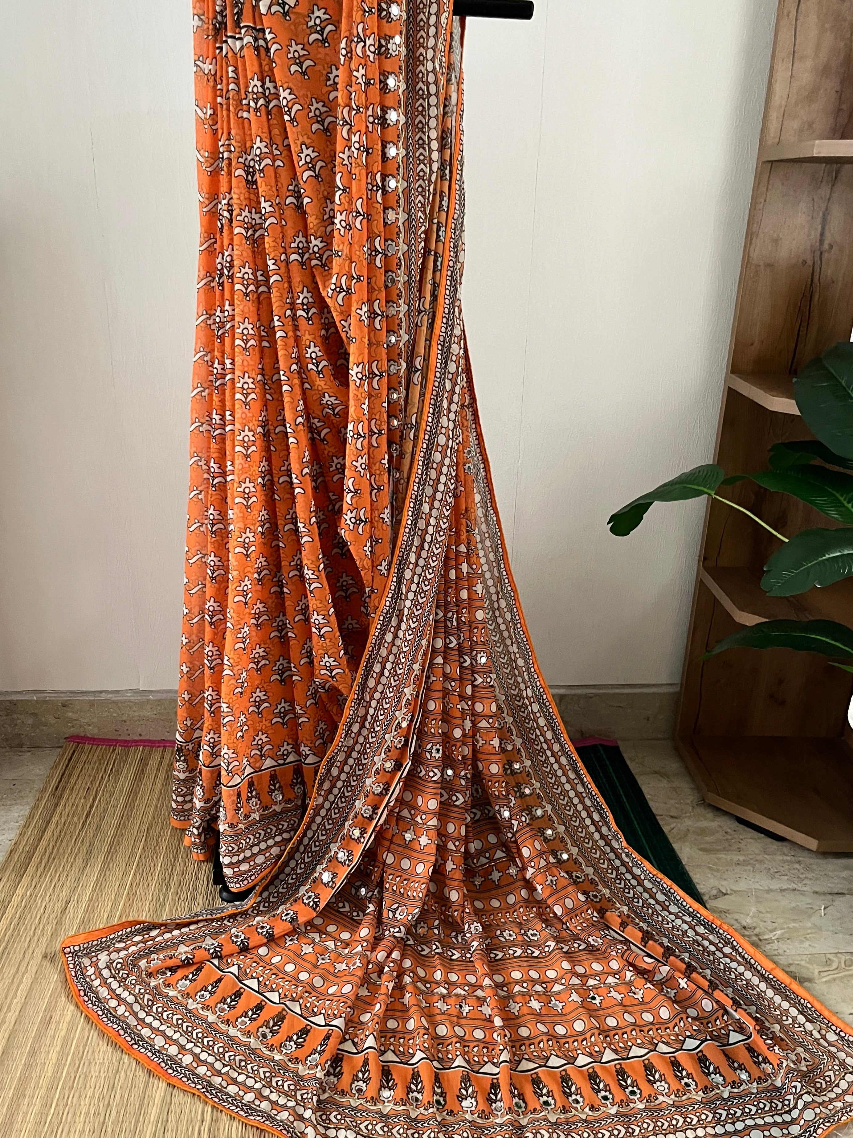 Mustard, Kareena Kapoor Saree With Blouse Piece | Sg-008