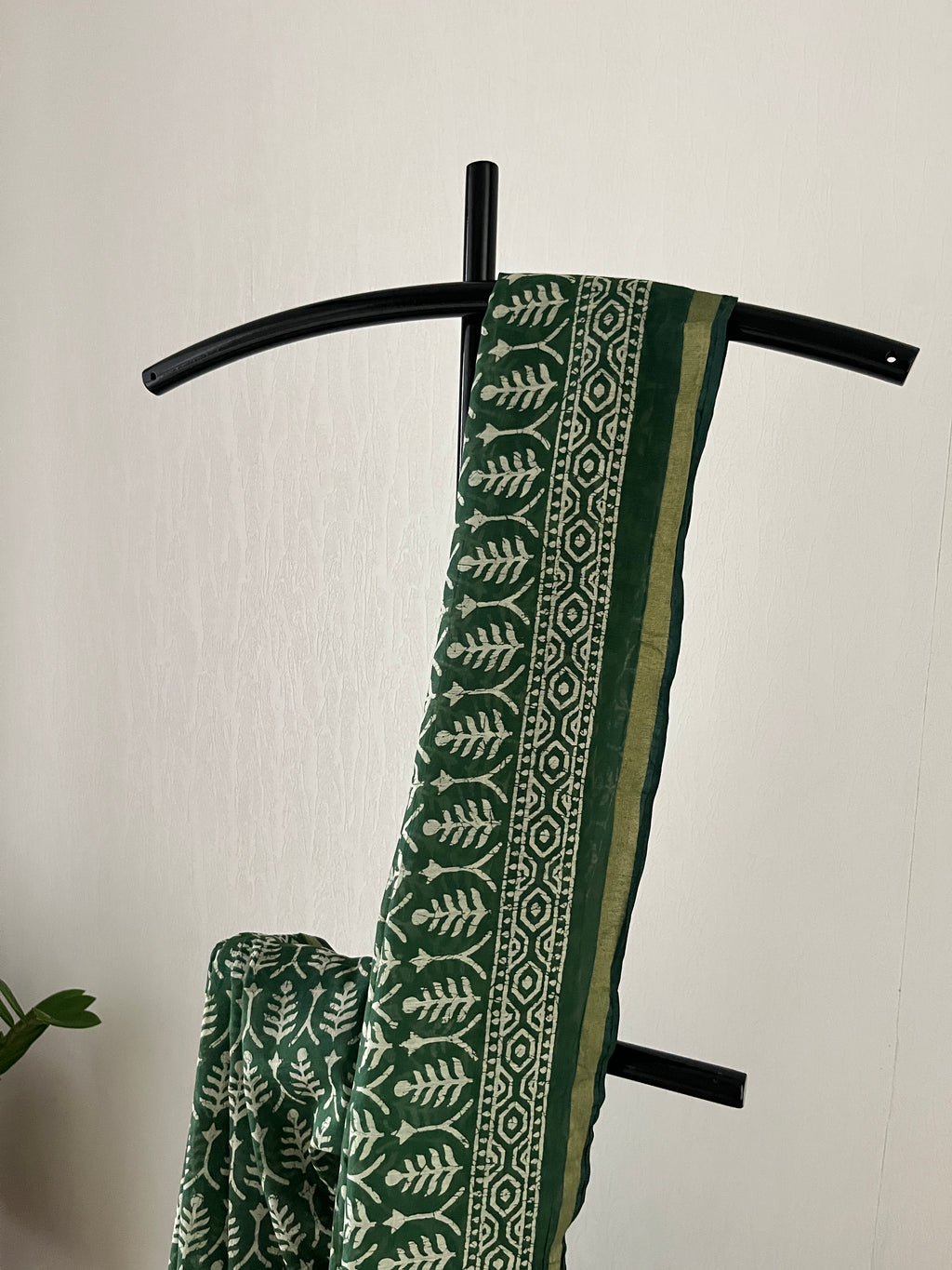 Green Semi Chanderi Silk Saree With Blouse Piece | Sc-002