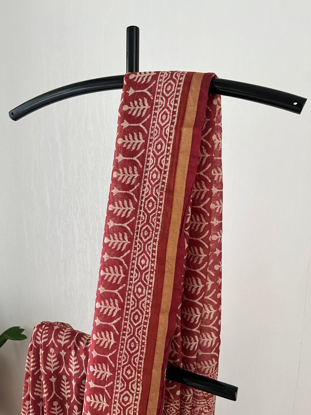 Red Semi Chanderi Silk Saree With Blouse Piece | Sc-003