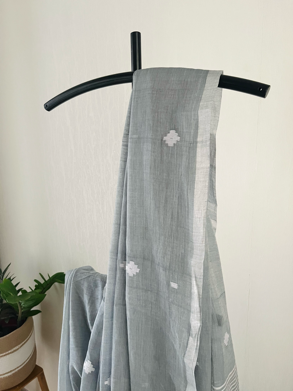 Grey Jamdani | Sm-010