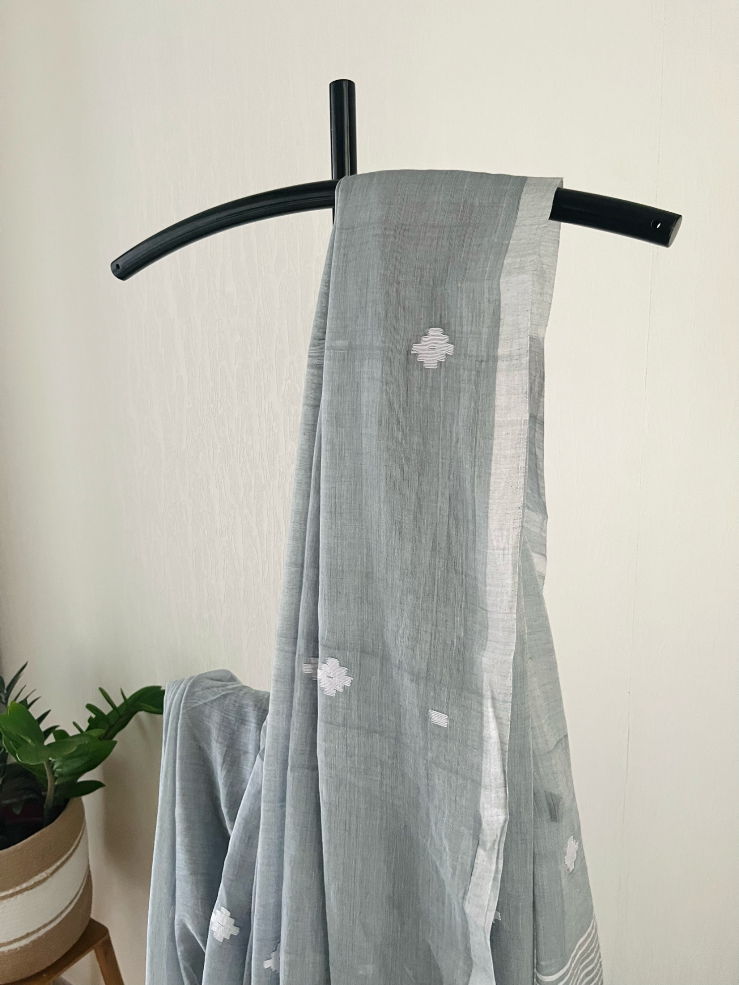 Grey Jamdani | Sm-010
