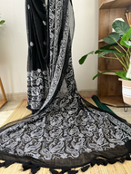Black & White Chikankari | Sm-014