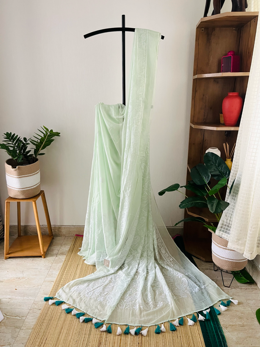 Mint Green Chikankari | Sm-015