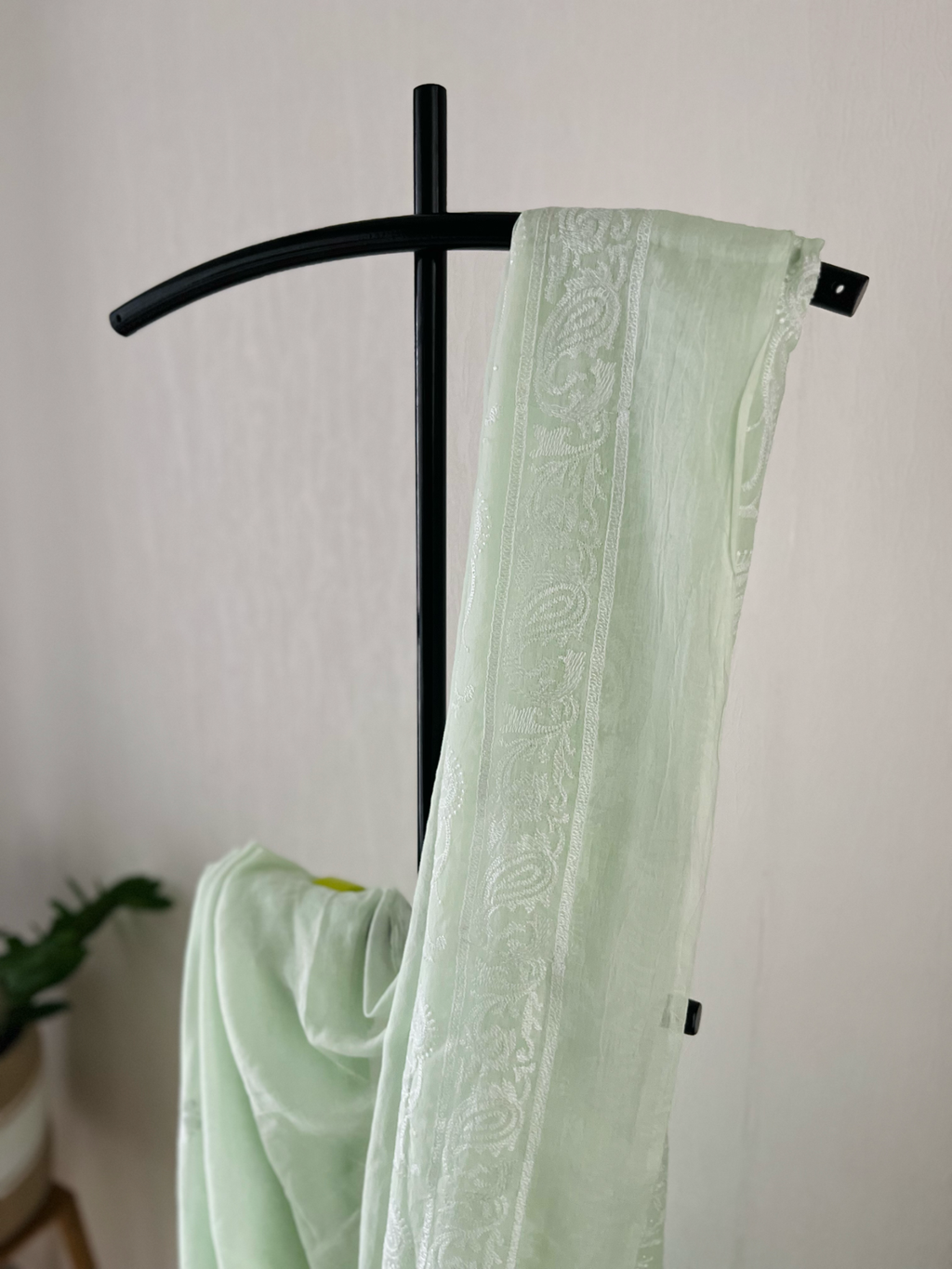 Mint Green Chikankari | Sm-015