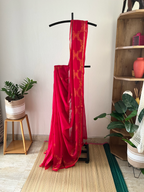 Red Lehar Zari Mul Cotton | Sm-020