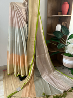 Multi Stripes With Olive Green Border | Sm-030