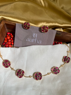 Ruby Floral Necklace | Jn-013