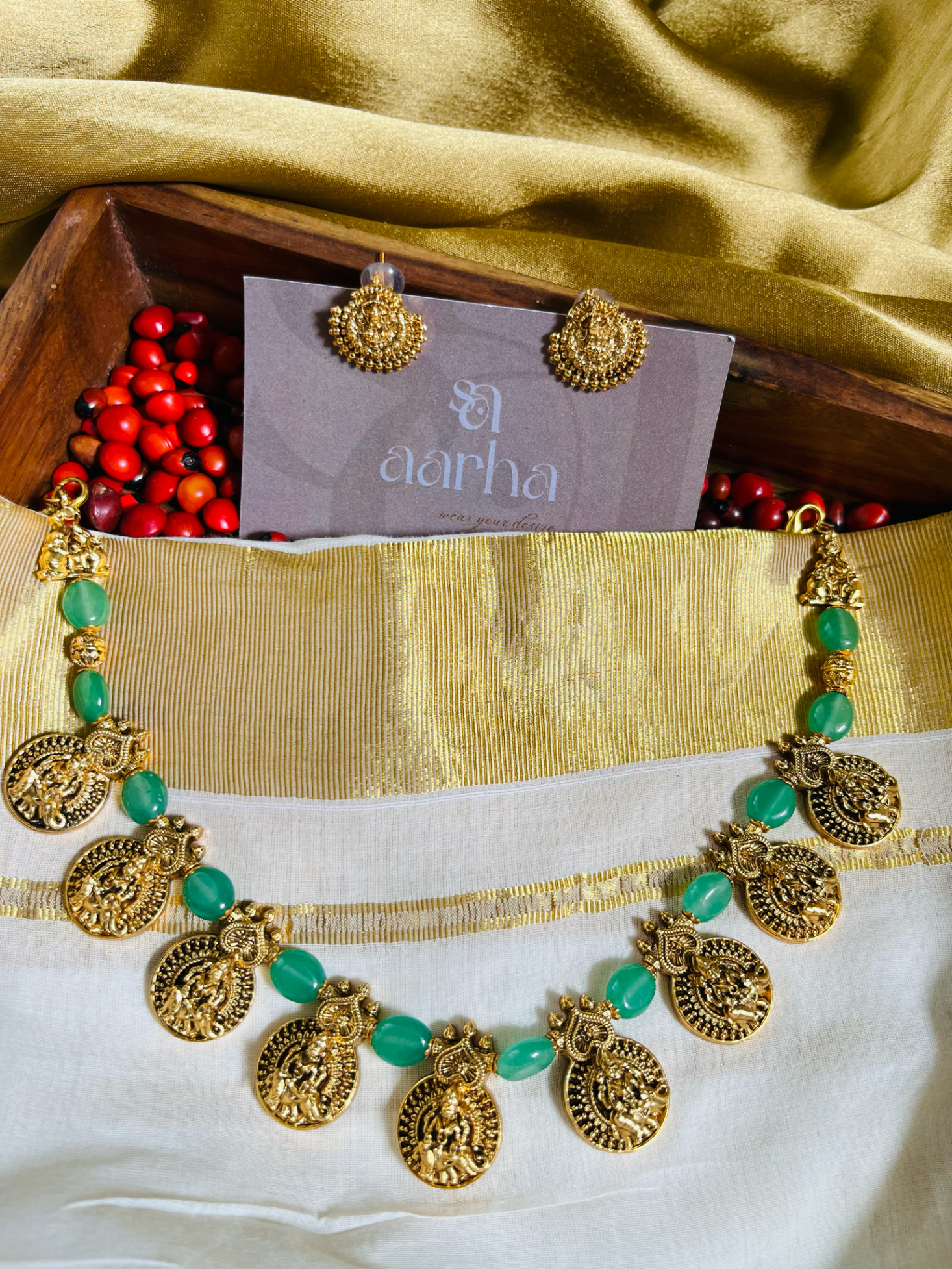 Antique Lekshmi Beads Necklace | Jn-010