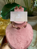 Ruby Floral Necklace | Jn-013