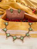 Sea Green Victorian Necklace | Jn 019