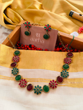 Premium Floral Stone Necklace | N034
