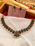 Antique Black Necklace | Jn 021