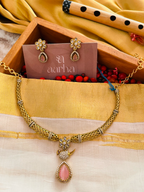 AD Victorian Single Stone Necklace | Jn 026